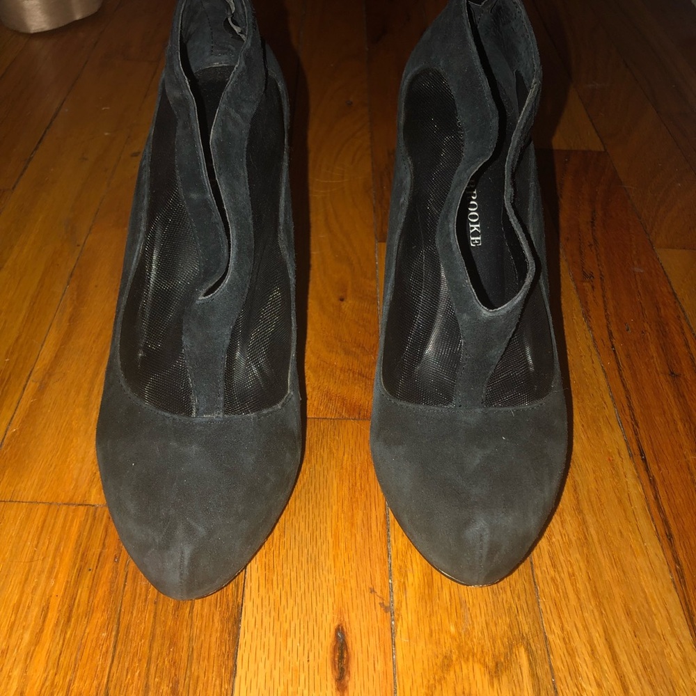 Heeled Black Booties